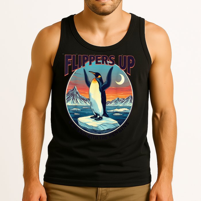 Flippers Up I Stand With The Penguins Tank Top