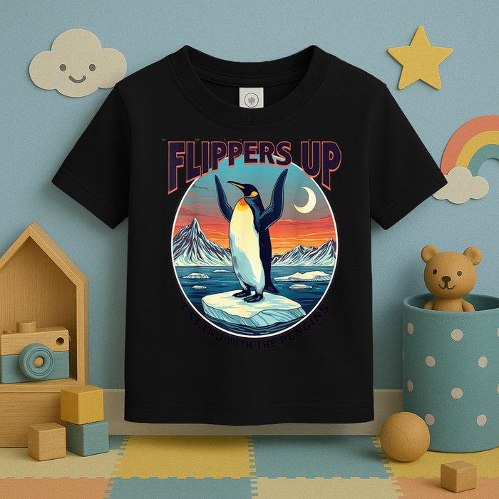 Flippers Up I Stand With The Penguins Toddler T-Shirt