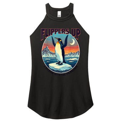 Flippers Up I Stand With The Penguins Women's Perfect Tri Rocker Tank