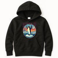 Flippers Up I Stand With The Penguins Kids Hoodie
