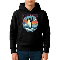 Flippers Up I Stand With The Penguins Kids Hoodie