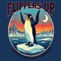 Flippers Up I Stand With The Penguins Infant Baby Jersey Bodysuit