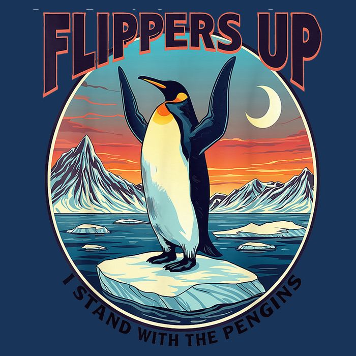 Flippers Up I Stand With The Penguins Infant Baby Jersey Bodysuit