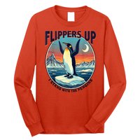 Flippers Up I Stand With The Penguins Long Sleeve Shirt