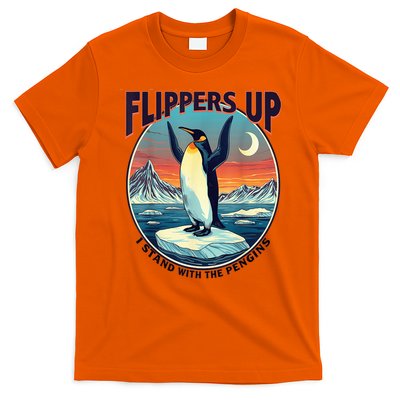 Flippers Up I Stand With The Penguins T-Shirt