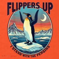 Flippers Up I Stand With The Penguins Sustainable Beanie