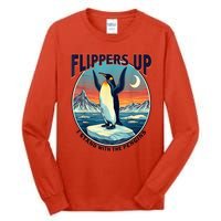 Flippers Up I Stand With The Penguins Tall Long Sleeve T-Shirt