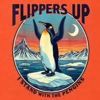 Flippers Up I Stand With The Penguins Poster