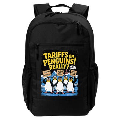 Flippers Up I Stand With The Penguins No Tariffs Anti Trump Daily Commute Backpack