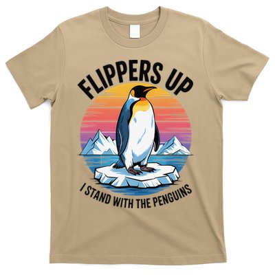 Flippers Up I Stand With The Penguins Resist Protest T-Shirt
