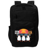 Flippers Up I Stand With Penguins Against Tariffs USA Impact Tech Backpack
