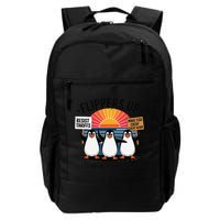 Flippers Up I Stand With Penguins Against Tariffs USA Backpack