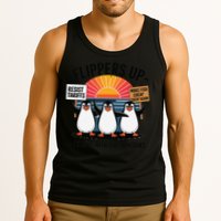 Flippers Up I Stand With Penguins Against Tariffs USA Tank Top