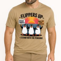 Flippers Up I Stand With Penguins Against Tariffs USA Performance Shirt