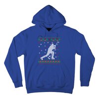 Funny Ugly Ice Hockey Christmas Tree Snowflakes Xmas Gift Hoodie