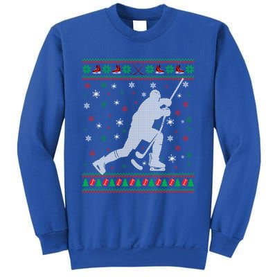 Funny Ugly Ice Hockey Christmas Tree Snowflakes Xmas Gift Sweatshirt