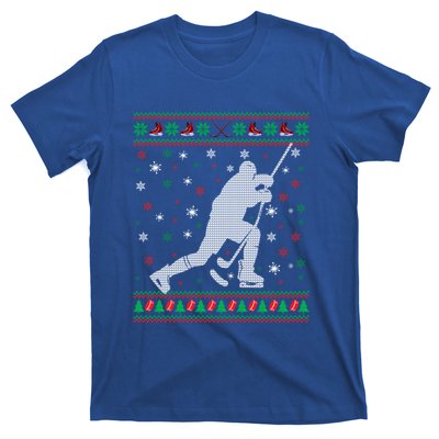 Funny Ugly Ice Hockey Christmas Tree Snowflakes Xmas Gift T-Shirt