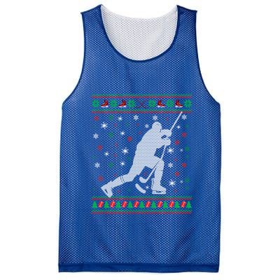 Funny Ugly Ice Hockey Christmas Tree Snowflakes Xmas Gift Mesh Reversible Basketball Jersey Tank