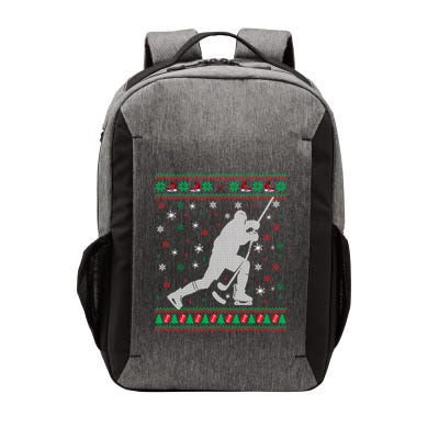 Funny Ugly Ice Hockey Christmas Tree Snowflakes Xmas Gift Vector Backpack