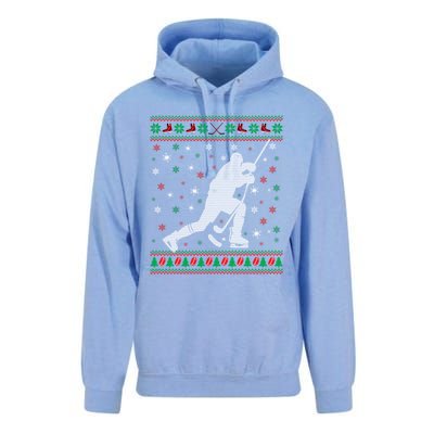 Funny Ugly Ice Hockey Christmas Tree Snowflakes Xmas Gift Unisex Surf Hoodie