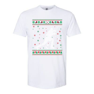 Funny Ugly Ice Hockey Christmas Tree Snowflakes Xmas Gift Softstyle CVC T-Shirt