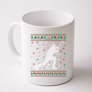 Funny Ugly Ice Hockey Christmas Tree Snowflakes Xmas Gift Coffee Mug