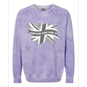 Fashionable Union Jack Matching Clothes Cool Dad Great Gift Colorblast Crewneck Sweatshirt