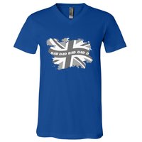 Fashionable Union Jack Matching Clothes Cool Dad Great Gift V-Neck T-Shirt