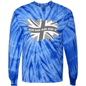 Fashionable Union Jack Matching Clothes Cool Dad Great Gift Tie-Dye Long Sleeve Shirt