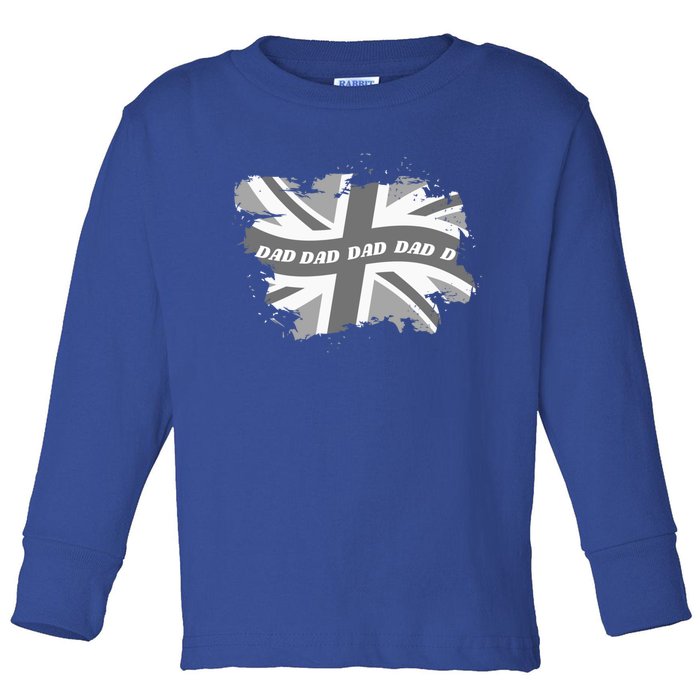 Fashionable Union Jack Matching Clothes Cool Dad Great Gift Toddler Long Sleeve Shirt