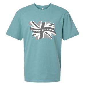 Fashionable Union Jack Matching Clothes Cool Dad Great Gift Sueded Cloud Jersey T-Shirt