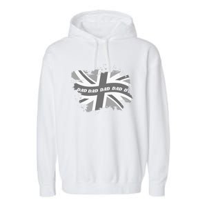 Fashionable Union Jack Matching Clothes Cool Dad Great Gift Garment-Dyed Fleece Hoodie