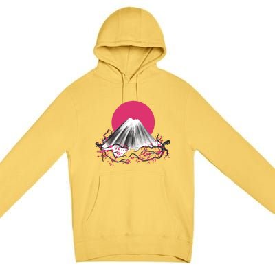 Fuji Mountain Japanese Nature Premium Pullover Hoodie