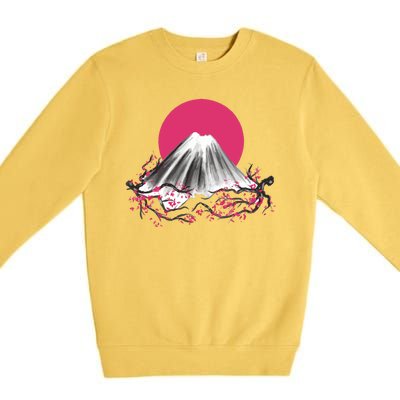 Fuji Mountain Japanese Nature Premium Crewneck Sweatshirt