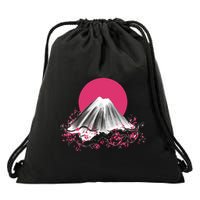 Fuji Mountain Japanese Nature Drawstring Bag