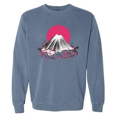 Fuji Mountain Japanese Nature Garment-Dyed Sweatshirt