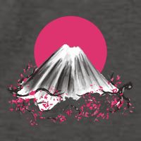 Fuji Mountain Japanese Nature Vector Backpack