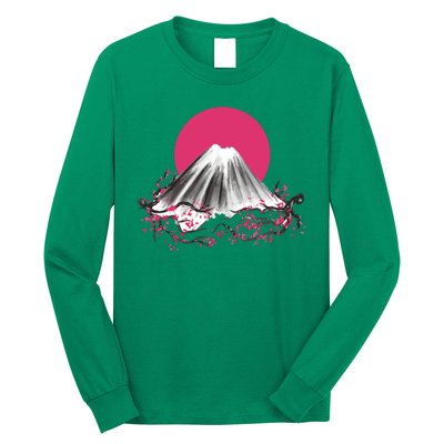 Fuji Mountain Japanese Nature Long Sleeve Shirt