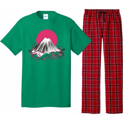 Fuji Mountain Japanese Nature Pajama Set