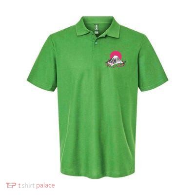 Fuji Mountain Japanese Nature Softstyle Adult Sport Polo