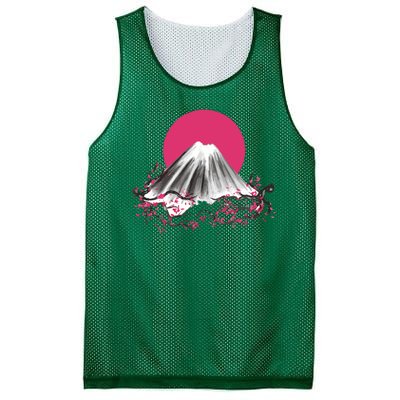 Fuji Mountain Japanese Nature Mesh Reversible Basketball Jersey Tank