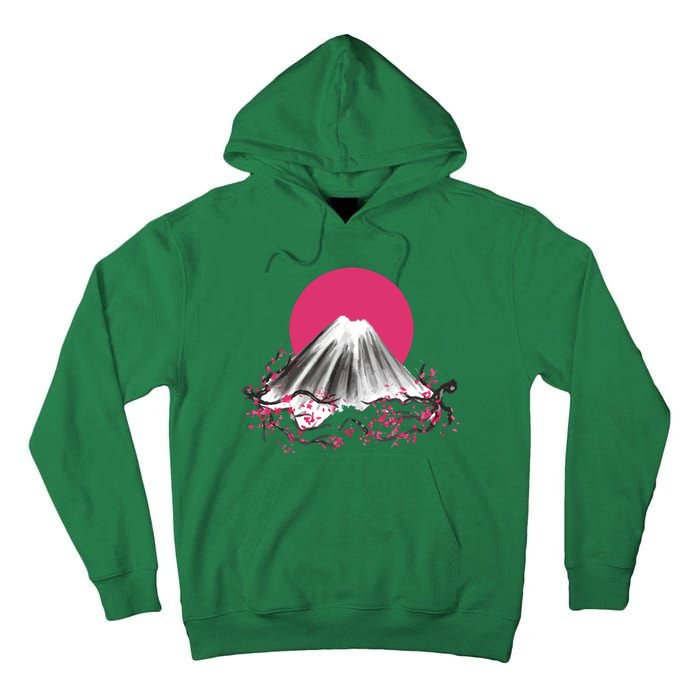 Fuji Mountain Japanese Nature Tall Hoodie