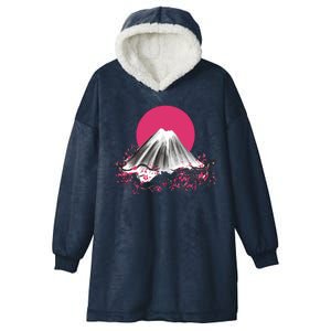 Fuji Mountain Japanese Nature Hooded Wearable Blanket