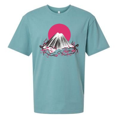 Fuji Mountain Japanese Nature Sueded Cloud Jersey T-Shirt