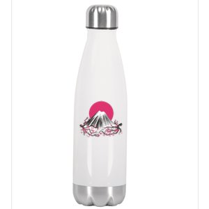 Fuji Mountain Japanese Nature Stainless Steel Insulated Water Bottle