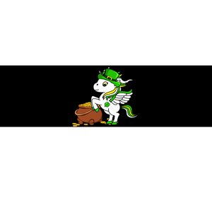 Funny Unicorn Leprechaun Hat St Patricks Day Gifts Girl Bumper Sticker