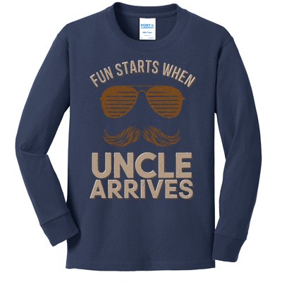 Fun Uncle Legend For Family Reunion Appreciation Kids Long Sleeve Shirt