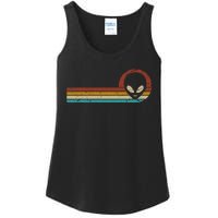 Funny Ufo Lover Retro Style Vintage Alien Space Ladies Essential Tank