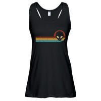 Funny Ufo Lover Retro Style Vintage Alien Space Ladies Essential Flowy Tank