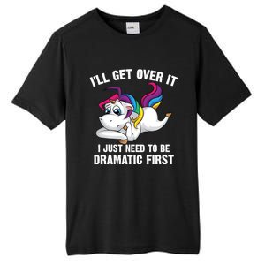 Funny Unicorn Lover Gift Cute Drama Queen Cute Gift Tall Fusion ChromaSoft Performance T-Shirt